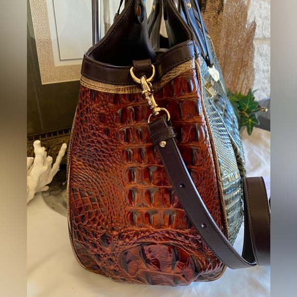 Brahmin🌿SERPENTINE HEARTWOOD ELISA SATCHEL 
NEW WITH ATTACHED TAG🍃$435 MSRP🍃 - Picture 12 of 15